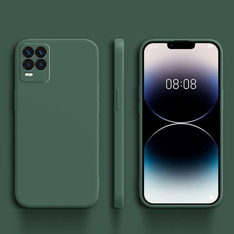 Coque Ultra Fine Silicone Souple 360 Degres Housse Etui pour Realme 8 4G Vert