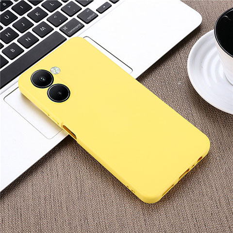 Coque Ultra Fine Silicone Souple 360 Degres Housse Etui pour Realme C33 (2023) Jaune