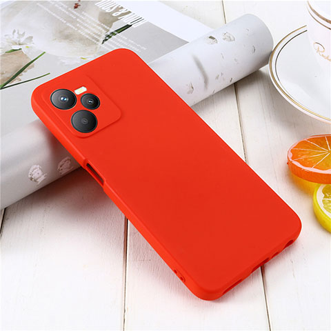 Coque Ultra Fine Silicone Souple 360 Degres Housse Etui pour Realme C35 Rouge