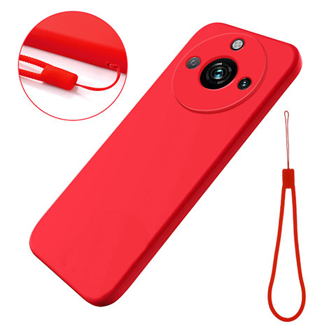 Coque Ultra Fine Silicone Souple 360 Degres Housse Etui pour Realme C51 Rouge