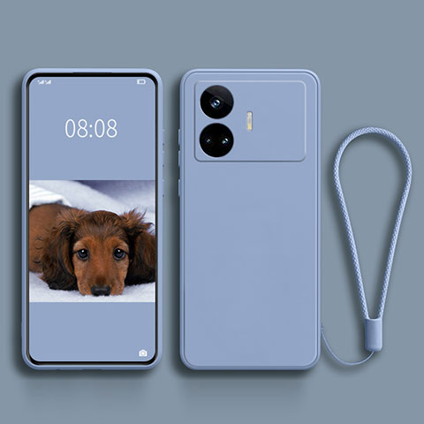 Coque Ultra Fine Silicone Souple 360 Degres Housse Etui pour Realme GT Neo5 SE 5G Gris Lavende