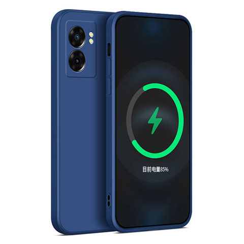 Coque Ultra Fine Silicone Souple 360 Degres Housse Etui pour Realme V23 5G Bleu