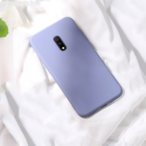 Coque Ultra Fine Silicone Souple 360 Degres Housse Etui pour Realme X Violet