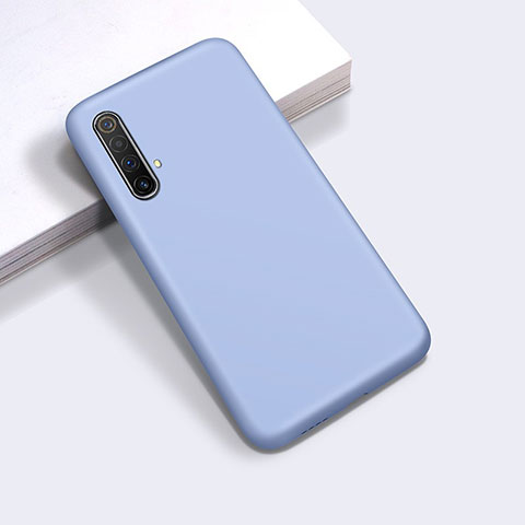 Coque Ultra Fine Silicone Souple 360 Degres Housse Etui pour Realme X50t 5G Bleu Ciel