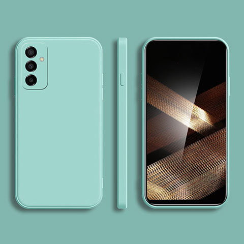 Coque Ultra Fine Silicone Souple 360 Degres Housse Etui pour Samsung Galaxy A15 5G Cyan