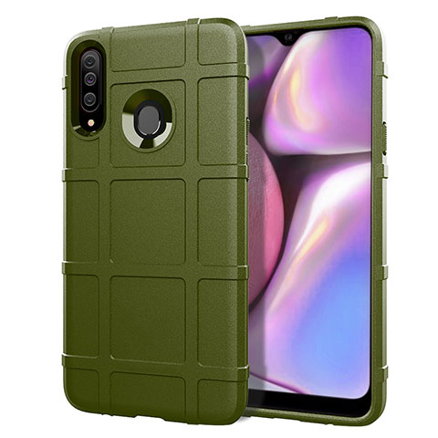 Coque Ultra Fine Silicone Souple 360 Degres Housse Etui pour Samsung Galaxy A20s Vert Armee