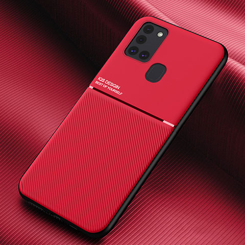 Coque Ultra Fine Silicone Souple 360 Degres Housse Etui pour Samsung Galaxy A21s Rouge
