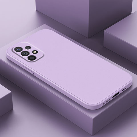 Coque Ultra Fine Silicone Souple 360 Degres Housse Etui pour Samsung Galaxy A23 4G Violet Clair