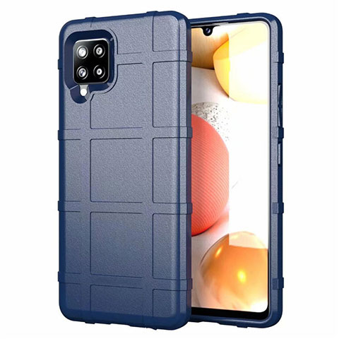 Coque Ultra Fine Silicone Souple 360 Degres Housse Etui pour Samsung Galaxy A42 5G Bleu