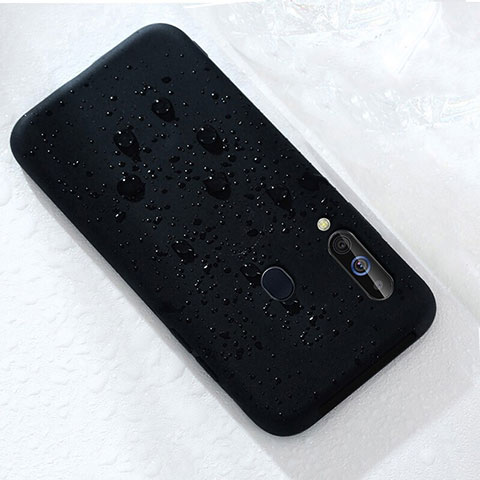 Coque Ultra Fine Silicone Souple 360 Degres Housse Etui pour Samsung Galaxy A60 Noir