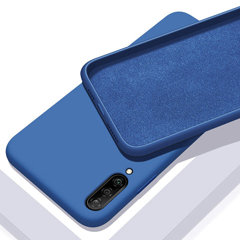 Coque Ultra Fine Silicone Souple 360 Degres Housse Etui pour Samsung Galaxy A70S Bleu