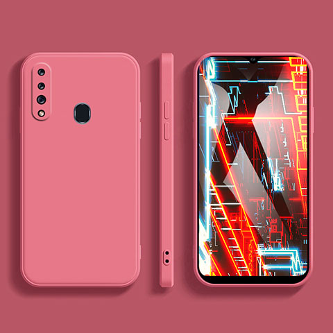 Coque Ultra Fine Silicone Souple 360 Degres Housse Etui pour Samsung Galaxy M30 Rose Rouge