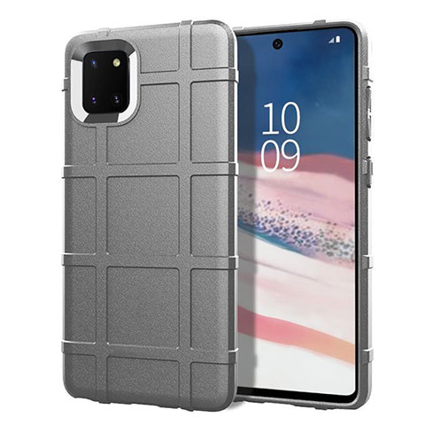 Coque Ultra Fine Silicone Souple 360 Degres Housse Etui pour Samsung Galaxy M60s Argent