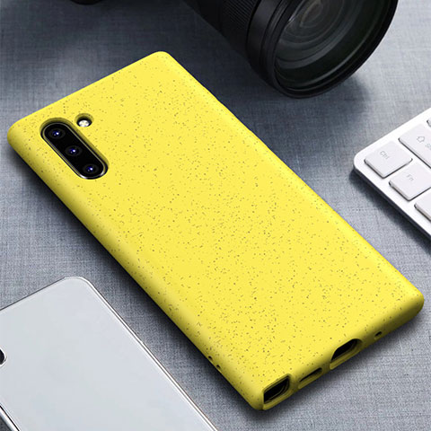 Coque Ultra Fine Silicone Souple 360 Degres Housse Etui pour Samsung Galaxy Note 10 5G Jaune