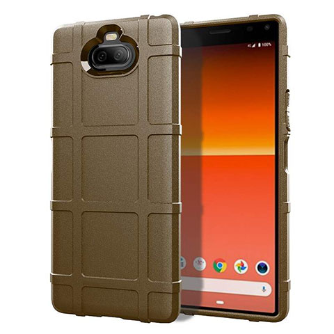 Coque Ultra Fine Silicone Souple 360 Degres Housse Etui pour Sony Xperia 8 Lite Marron