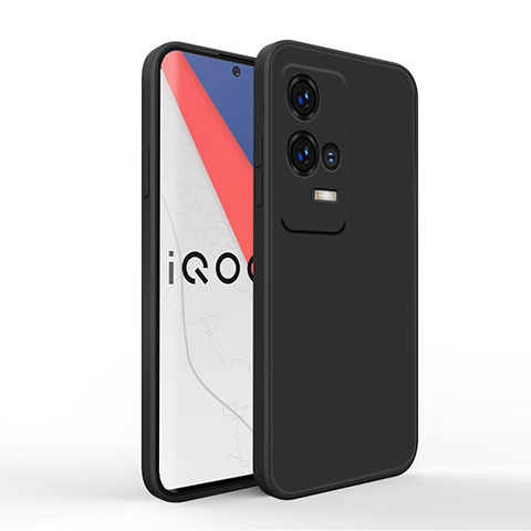 Coque Ultra Fine Silicone Souple 360 Degres Housse Etui pour Vivo iQOO 8 Pro 5G Noir