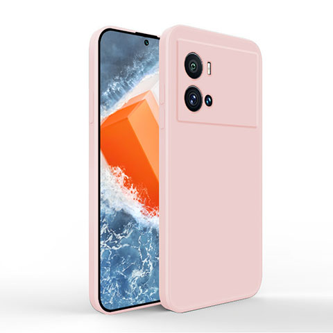 Coque Ultra Fine Silicone Souple 360 Degres Housse Etui pour Vivo iQOO 9 Pro 5G Rose