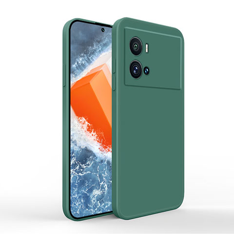 Coque Ultra Fine Silicone Souple 360 Degres Housse Etui pour Vivo iQOO 9 Pro 5G Vert Nuit