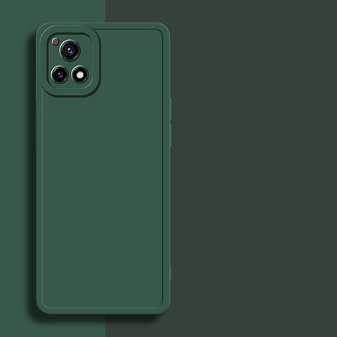 Coque Ultra Fine Silicone Souple 360 Degres Housse Etui pour Vivo iQOO U3 5G Vert Nuit