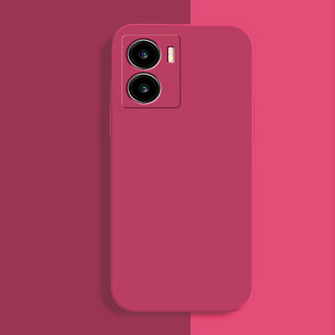 Coque Ultra Fine Silicone Souple 360 Degres Housse Etui pour Vivo iQOO Z7 5G Rose Rouge