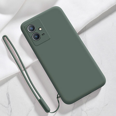 Coque Ultra Fine Silicone Souple 360 Degres Housse Etui pour Vivo Y30 5G Vert Nuit