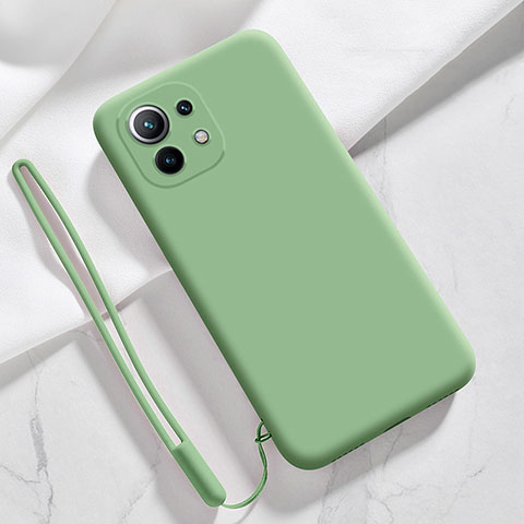 Coque Ultra Fine Silicone Souple 360 Degres Housse Etui pour Xiaomi Mi 11 Lite 4G Vert