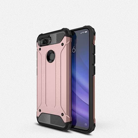 Coque Ultra Fine Silicone Souple 360 Degres Housse Etui pour Xiaomi Mi 8 Lite Or Rose