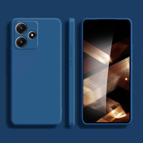 Coque Ultra Fine Silicone Souple 360 Degres Housse Etui pour Xiaomi Poco M6 Pro 5G Bleu