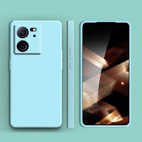 Coque Ultra Fine Silicone Souple 360 Degres Housse Etui pour Xiaomi Redmi K60 Ultra 5G Cyan