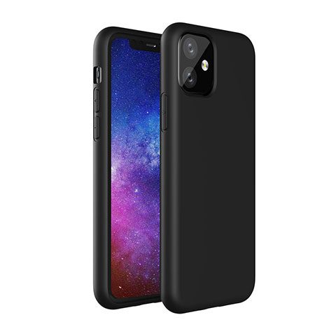 Coque Ultra Fine Silicone Souple 360 Degres Housse Etui S01 pour Apple iPhone 11 Noir