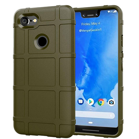 Coque Ultra Fine Silicone Souple 360 Degres Housse Etui S01 pour Google Pixel 3 XL Vert