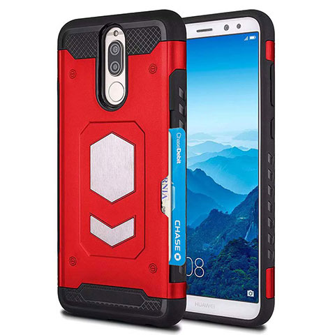 Coque Ultra Fine Silicone Souple 360 Degres Housse Etui S01 pour Huawei Mate 10 Lite Rouge