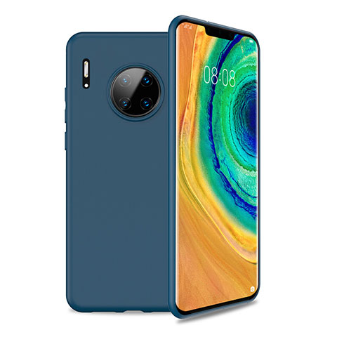 Coque Ultra Fine Silicone Souple 360 Degres Housse Etui S01 pour Huawei Mate 30 Pro Bleu