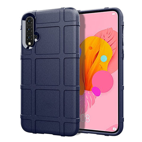 Coque Ultra Fine Silicone Souple 360 Degres Housse Etui S01 pour Huawei Nova 5 Pro Bleu