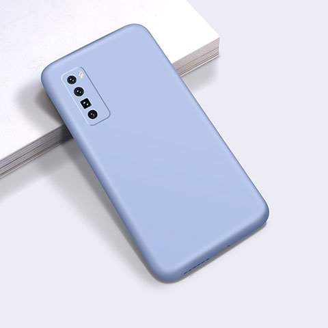 Coque Ultra Fine Silicone Souple 360 Degres Housse Etui S01 pour Huawei Nova 7 Pro 5G Bleu Ciel