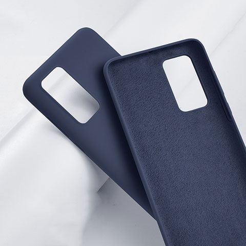 Coque Ultra Fine Silicone Souple 360 Degres Housse Etui S01 pour Huawei P40 Bleu