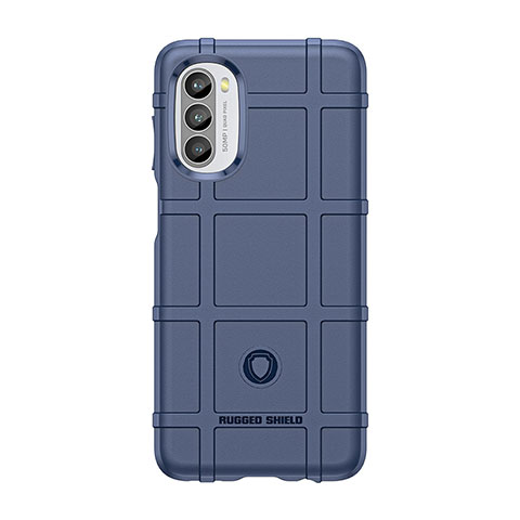 Coque Ultra Fine Silicone Souple 360 Degres Housse Etui S01 pour Motorola Moto G71s 5G Bleu