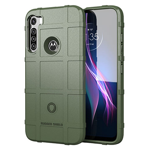 Coque Ultra Fine Silicone Souple 360 Degres Housse Etui S01 pour Motorola Moto One Fusion Plus Vert