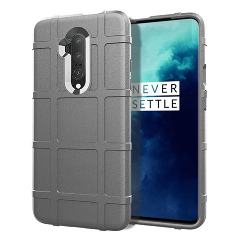 Coque Ultra Fine Silicone Souple 360 Degres Housse Etui S01 pour OnePlus 7T Pro 5G Argent