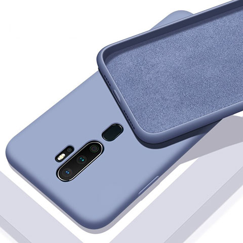 Coque Ultra Fine Silicone Souple 360 Degres Housse Etui S01 pour Oppo A11 Gris