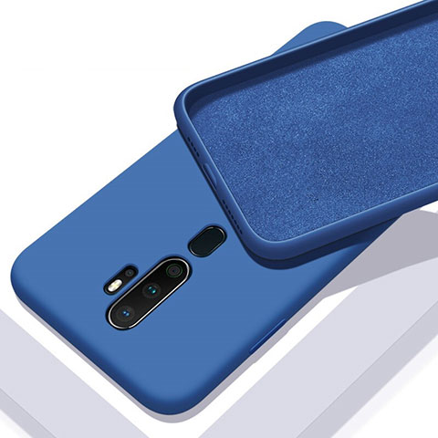 Coque Ultra Fine Silicone Souple 360 Degres Housse Etui S01 pour Oppo A11X Bleu