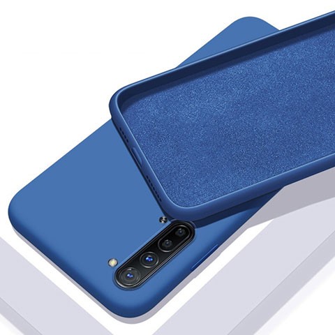 Coque Ultra Fine Silicone Souple 360 Degres Housse Etui S01 pour Oppo F15 Bleu