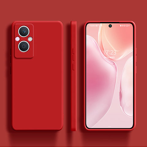 Coque Ultra Fine Silicone Souple 360 Degres Housse Etui S01 pour Oppo F21 Pro 5G Rouge