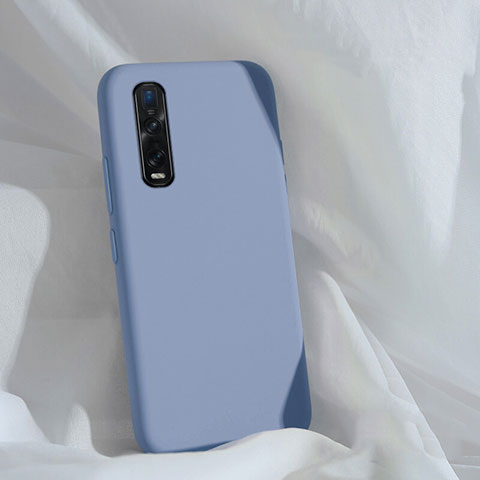 Coque Ultra Fine Silicone Souple 360 Degres Housse Etui S01 pour Oppo Find X2 Pro Gris