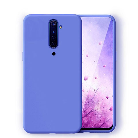 Coque Ultra Fine Silicone Souple 360 Degres Housse Etui S01 pour Oppo Reno2 Bleu