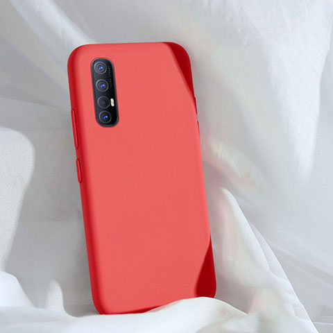 Coque Ultra Fine Silicone Souple 360 Degres Housse Etui S01 pour Oppo Reno3 Pro Rouge