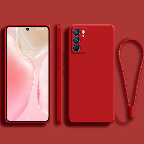 Coque Ultra Fine Silicone Souple 360 Degres Housse Etui S01 pour Oppo Reno6 5G Rouge