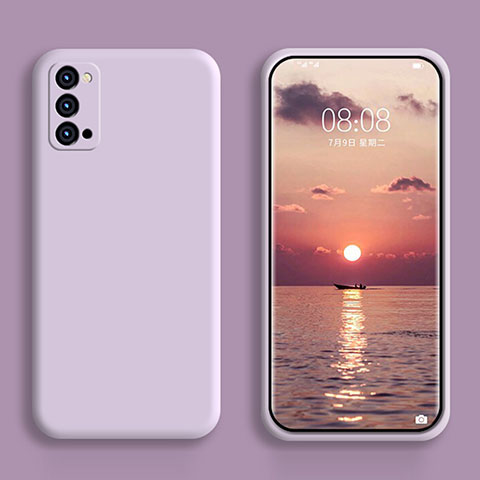 Coque Ultra Fine Silicone Souple 360 Degres Housse Etui S01 pour Oppo Reno6 Pro 5G Violet Clair