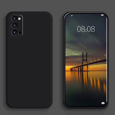 Coque Ultra Fine Silicone Souple 360 Degres Housse Etui S01 pour Oppo Reno6 Pro+ Plus 5G Noir