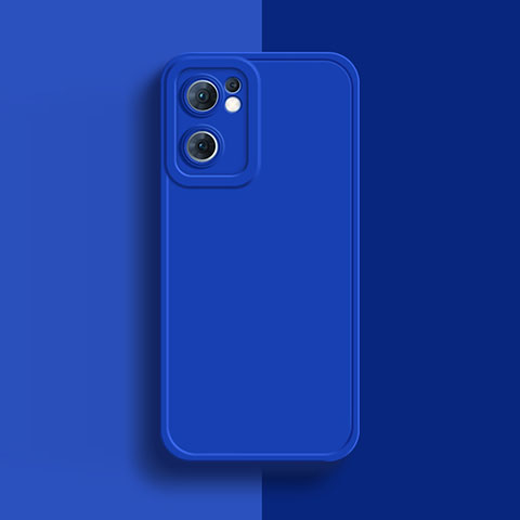 Coque Ultra Fine Silicone Souple 360 Degres Housse Etui S01 pour Oppo Reno7 SE 5G Bleu